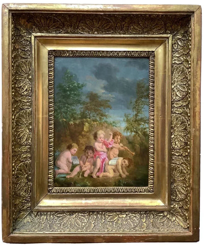 Reading the Frame on an Antique Painting
