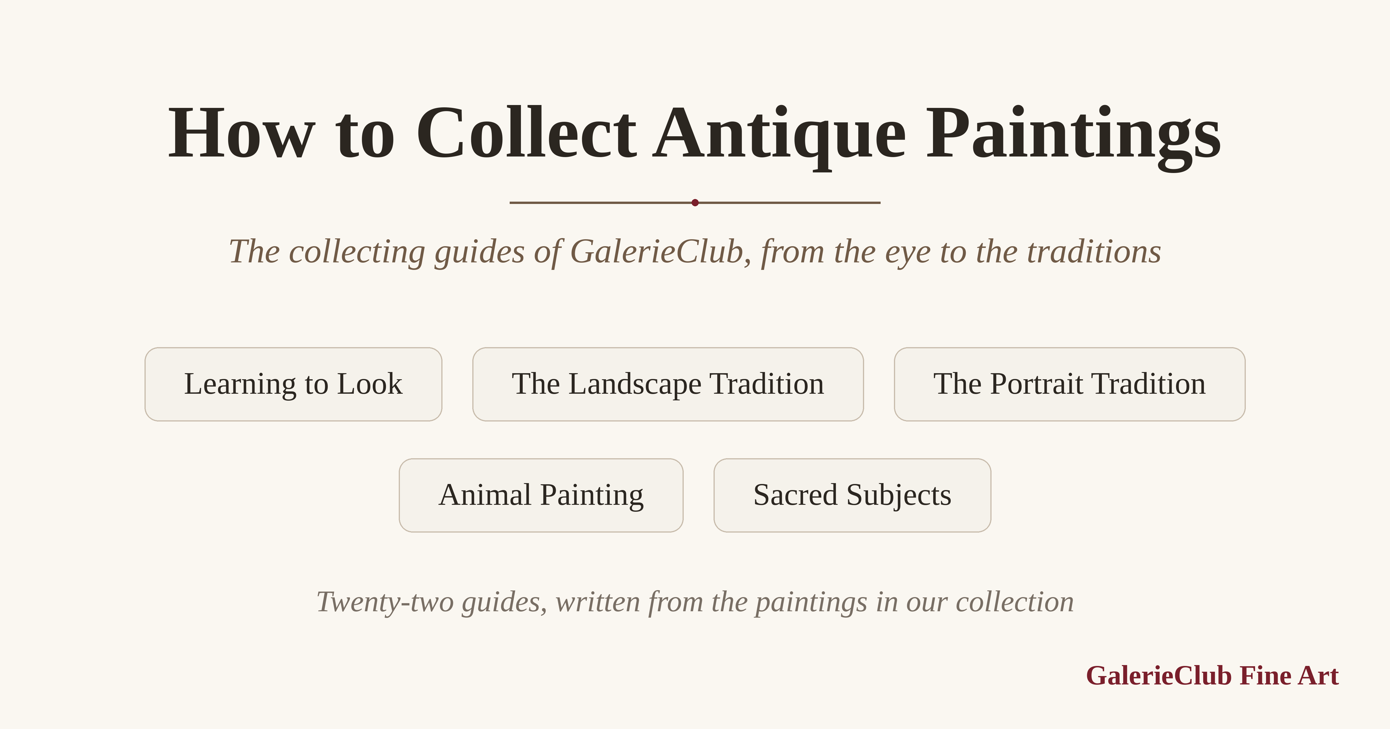 How to Collect Antique Paintings