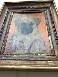 Charles Joshua Chaplin (1825-1891), Portrait of a Labrador Puppy, Signed and Dated 1882, Oil on Mahogany Panel, Framed