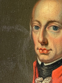 Portrait of Emperor Joseph II of Austria, 19th Century Oil on Canvas, Habsburg Dynasty, Framed