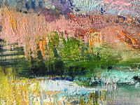 Signed Oil Painting, Lake District Landscape by Iris Raquin (1911-1997), 1964, French Impressionist View of English Countryside on Canvas