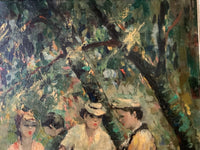Henri Stenn (1903-1993), The Luxembourg Garden, Paris, Signed Oil on Canvas, 1960s, Framed