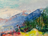 Signed Oil Painting, Lake District Landscape by Iris Raquin (1911-1997), 1964, French Impressionist View of English Countryside on Canvas