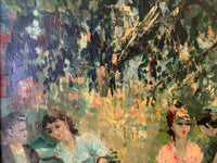 Henri Stenn (1903-1993), The Luxembourg Garden, Paris, Signed Oil on Canvas, 1960s, Framed