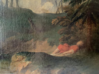 Hagar and Ishmael Saved by the Angel, 18th Century Biblical Oil Painting, Attributed to Januarius Zick