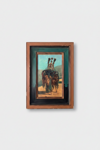 Alfred Couverchel (1834-1867), Portrait of a Wedding Camel in the Desert, Signed Oil on Canvas, Framed