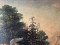Hagar and Ishmael Saved by the Angel, 18th Century Biblical Oil Painting, Attributed to Januarius Zick