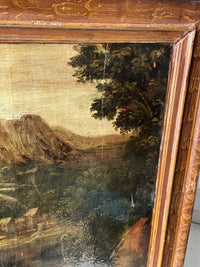 17th Century French Oil on Panel, Gallant Scene in a Garden, Old Master Baroque Original, Framed