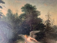 Hagar and Ishmael Saved by the Angel, 18th Century Biblical Oil Painting, Attributed to Januarius Zick