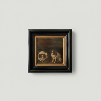 Circle of Alexandre Francois Desportes (1661-1743), Portrait of Two King Charles Spaniels, Oil on Panel, 17th Century, Framed
