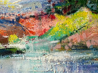 Signed Oil Painting, Lake District Landscape by Iris Raquin (1911-1997), 1964, French Impressionist View of English Countryside on Canvas