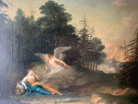 Hagar and Ishmael Saved by the Angel, 18th Century Biblical Oil Painting, Attributed to Januarius Zick