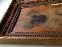 Charles Joshua Chaplin (1825-1891), Portrait of a Labrador Puppy, Signed and Dated 1882, Oil on Mahogany Panel, Framed