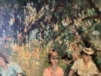 Henri Stenn (1903-1993), The Luxembourg Garden, Paris, Signed Oil on Canvas, 1960s, Framed
