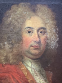 Antique French Baroque Royal Portrait — Oil on Canvas, After Hyacinthe Rigaud, 18th Century, Framed