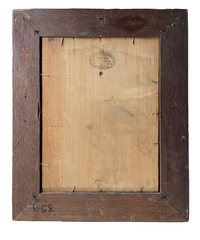Ernest Jean Delahaye (1855-1921), Portrait of a Pekingese Dog "Kit", Signed Oil on Panel, Late 19th Century, Framed