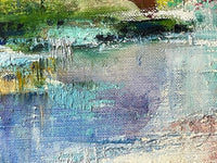 Signed Oil Painting, Lake District Landscape by Iris Raquin (1911-1997), 1964, French Impressionist View of English Countryside on Canvas