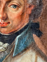 Portrait of Emperor Francis I of Austria, Early 19th Century Oil on Canvas, Habsburg Dynasty, Framed