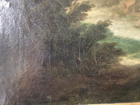 18th Century French Old Master Oil Painting, Christ and the Samaritan Woman at the Well, Unframed