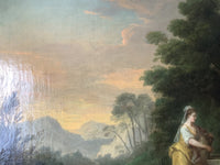 18th Century French Old Master Oil Painting, Christ and the Samaritan Woman at the Well, Unframed