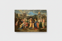 After Nicolas Poussin, Rebecca and Eliezer at the Well, French Old Master Oil Painting, Unframed