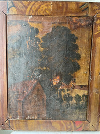 French School, 17th Century, Allegory of Winter, Oil on Wood Panel, Framed