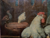 Follower of Frans Snyders (1579-1657), Hen and Chicks in a Landscape with Windmill, Oil on Canvas, Circa 1700, Framed