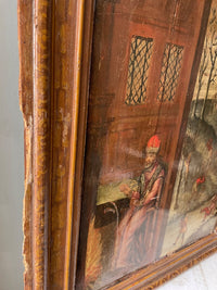 French School, 17th Century, Allegory of Winter, Oil on Wood Panel, Framed