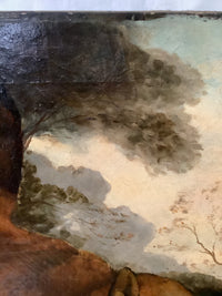 Ernest Brigot (1836-1910), Fox and Duck Hunt Scene, Signed Oil on Canvas, 19th Century, Unframed