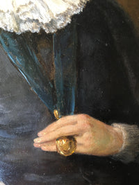 Portrait of Lord Thomas Howard, After Anthony van Dyck, 19th Century Dutch Oil on Panel, Framed