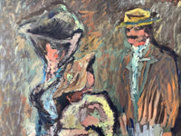 Ramon Dilley (b. 1932), Portrait of a Family, Signed Oil on Canvas, 1973, Framed