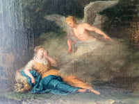 Hagar and Ishmael Saved by the Angel, 18th Century Biblical Oil Painting, Attributed to Januarius Zick