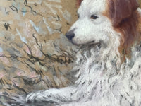 Gaston Simoes de Fonseca (1874-1943), Portrait of a Dog "Pipo", Signed Gouache on Paper, Early 20th Century, Framed