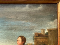 Christ and the Samaritan Woman at the Well, 17th Century Oil on Wood Panel, Framed Old Master Painting
