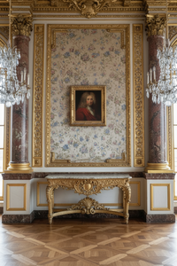 Antique French Baroque Royal Portrait — Oil on Canvas, After Hyacinthe Rigaud, 18th Century, Framed
