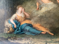 Hagar and Ishmael Saved by the Angel, 18th Century Biblical Oil Painting, Attributed to Januarius Zick
