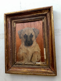 Charles Joshua Chaplin (1825-1891), Portrait of a Labrador Puppy, Signed and Dated 1882, Oil on Mahogany Panel, Framed