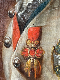 Portrait of Emperor Francis I of Austria, Early 19th Century Oil on Canvas, Habsburg Dynasty, Framed