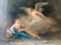 Hagar and Ishmael Saved by the Angel, 18th Century Biblical Oil Painting, Attributed to Januarius Zick
