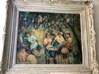 Henri Stenn (1903-1993), The Luxembourg Garden, Paris, Signed Oil on Canvas, 1960s, Framed