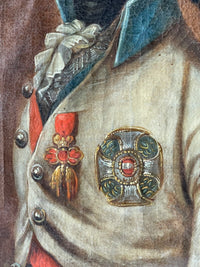 Portrait of Emperor Francis I of Austria, Early 19th Century Oil on Canvas, Habsburg Dynasty, Framed