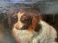 Circle of Alexandre Francois Desportes (1661-1743), Portrait of Two King Charles Spaniels, Oil on Panel, 17th Century, Framed