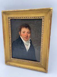 Early 19th Century French Oil Painting, Portrait of a Gentleman, Manner of Louis Boilly, Framed
