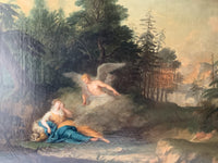 Hagar and Ishmael Saved by the Angel, 18th Century Biblical Oil Painting, Attributed to Januarius Zick
