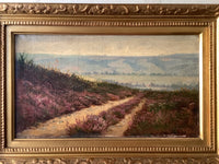 James Desvarreux-Larpenteur (1847-1937), Bruyeres Path Landscape, Signed Oil on Canvas, Late 19th Century, Framed