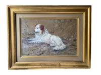 Gaston Simoes de Fonseca (1874-1943), Portrait of a Dog "Pipo", Signed Gouache on Paper, Early 20th Century, Framed