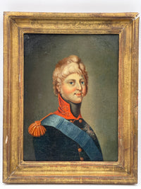 Habsburg Family Portrait in Military Uniform, 19th Century Austrian Oil on Canvas, Framed