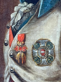 Portrait of Emperor Francis I of Austria, Early 19th Century Oil on Canvas, Habsburg Dynasty, Framed