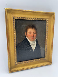 Early 19th Century French Oil Painting, Portrait of a Gentleman, Manner of Louis Boilly, Framed