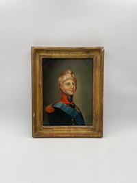 Habsburg Family Portrait in Military Uniform, 19th Century Austrian Oil on Canvas, Framed